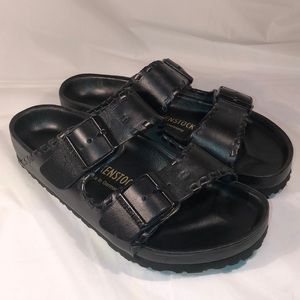 Birkenstock Rare Black Leather Exquisite Sandal